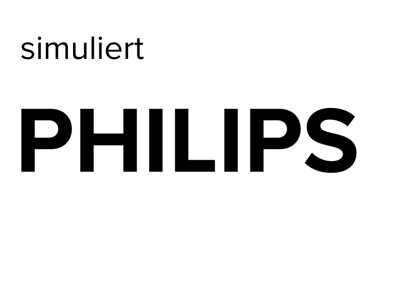 Philips Logo simuliert